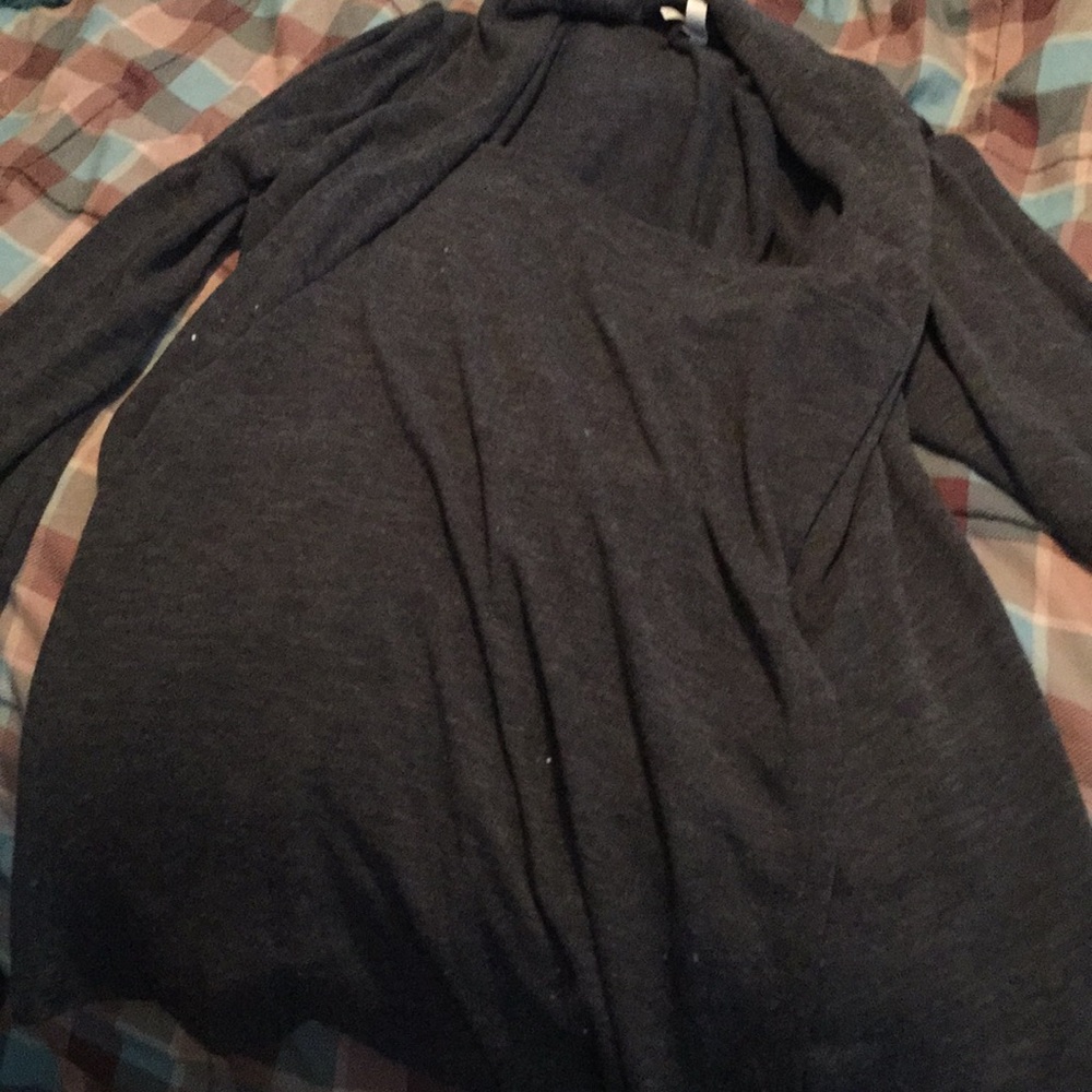 Dark grey open cover up